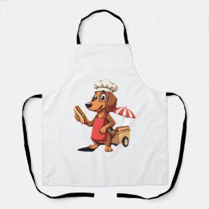 Lustiger Dachshund-Hund Weenie Wurst Hotdog Sandwi Schürze