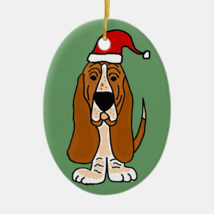 Lustiger Dachshund-Jagdhund in der Keramikornament
