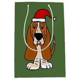 Lustiger Dachshund-Jagdhund in der Mittlere Geschenktüte