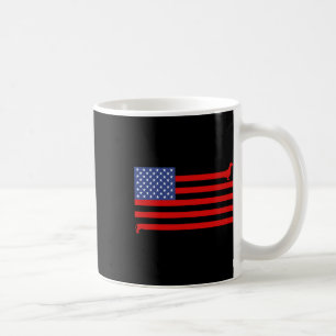 Lustiger Dachshund USA-Flagge 4. Juli Patriotische Kaffeetasse
