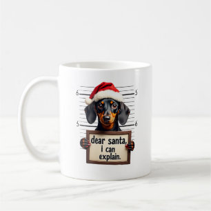 Lustiger Dachshund Weihnachten Lieber Santa Ich Ka Kaffeetasse