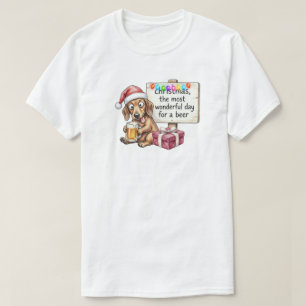 Lustiger Dachshund Weihnachten T-Shirt