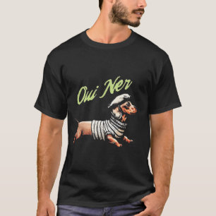 Lustiger Dachshund Wiener Hund Französischer Humor T-Shirt