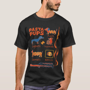 Lustiger Dackel Hund Pasta Foodie Hund S T-Shirt