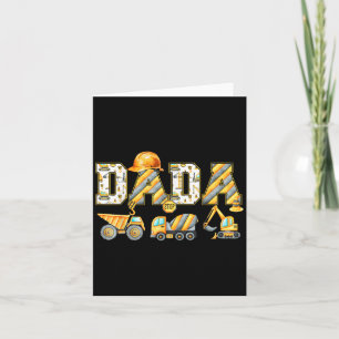 Lustiger Dada-Bau Bagger Kinder Passende Fa Karte