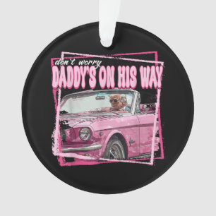 Lustiger Daddy's Home Trump Pink 2024 Holt Amerika Ornament