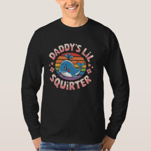 Lustiger Daddys kleiner Spritzer süße peinliche Fr T-Shirt