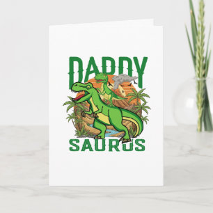 Lustiger Daddysaurus T-Rex Dinosaur Geschenk für Karte