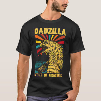 Lustiger Dadzilla Vater der Monster Vintage T-Shirt