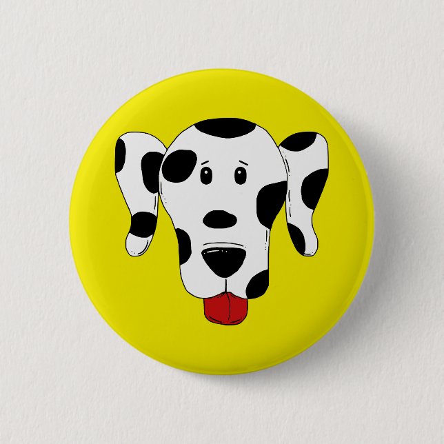 Lustiger Dalmatiner Button (Vorderseite)