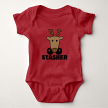 lustiger Dasher Stasher Schnurrbart Rentier