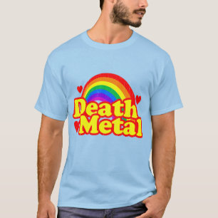 Lustiger Death Metal Regenbogen (abgenutztes Ausse T-Shirt