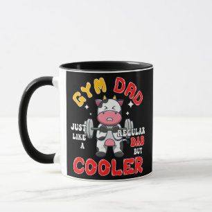 Lustiger Definition Cooler Cow Gym Workout Papa Tasse