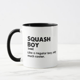 Lustiger Definitionsshirt für Squash Jungen & Squa Tasse