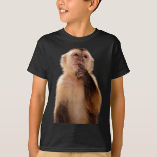 Lustiger denkender Affe Meme sarkastisch T-Shirt