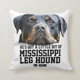 Lustiger des Weihnachten Mississippi Hund Kissen