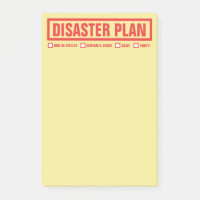 Lustiger "Desaster-Plan" 4" x6 "