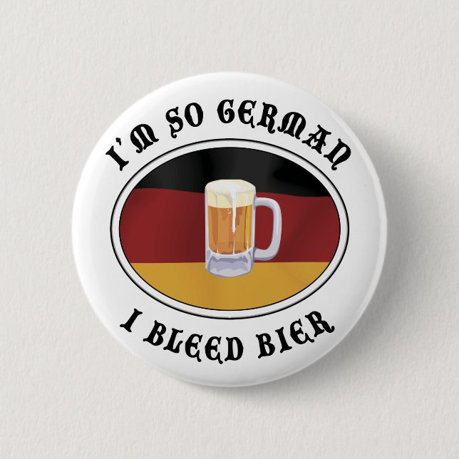 Lustiger Deutscher Button (Vorderseite)