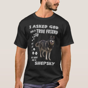 Lustiger Deutscher Husky-Hund Mama Papa Kunst, Sü T-Shirt