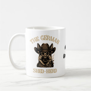 Lustiger Deutscher Schäferhund Cowboy Deutscher Sc Kaffeetasse