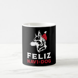 Lustiger Deutscher Schäferhund Feliz Navi-Dog Hund Kaffeetasse