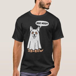 Lustiger deutscher Schäferhund Halloween-Geisterhu T-Shirt
