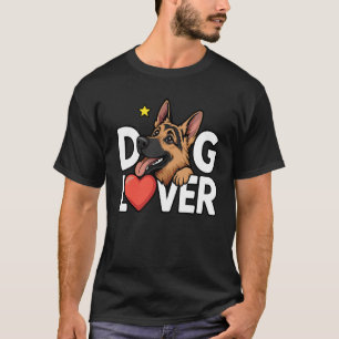 Lustiger Deutscher Schäferhund-Hundliebhaber Süßer T-Shirt