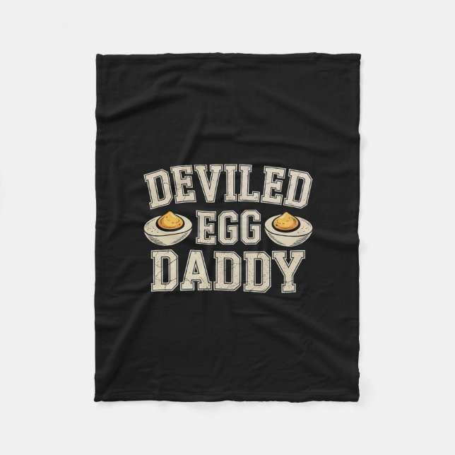 Lustiger Deviled Egg Daddy Thanksgiving Dinner Hum Fleecedecke (Vorderseite)