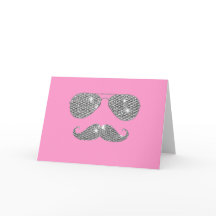 Lustiger Diamant-Schnurrbart mit Brille