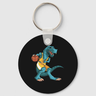 Lustiger Dino spielt Sketll T-Rex Liebhaber Spiele Schlüsselanhänger