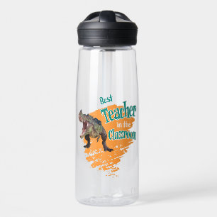 Lustiger Dinosaurier Bester Lehrer im Klassenzimme Trinkflasche