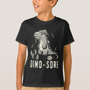 Lustiger Dinosaurier Fitnessstudio T-Rex Bodybuild T-Shirt