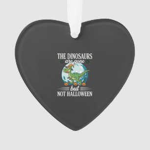 Lustiger Dinosaurier Halloween Hexe Grafik Ornament