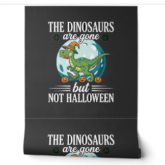 Lustiger Dinosaurier Halloween Hexe Grafik Tapete