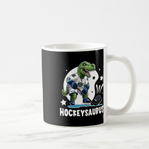 Lustiger Dinosaurier-Hockey-Junge Hockeysaurus Kaffeetasse
