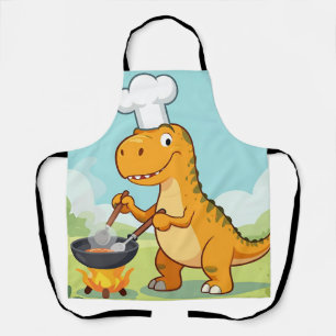 Lustiger Dinosaurier-Koch Schürze