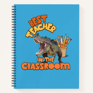 Lustiger Dinosaurier Kunstlehrer Kreativer Klassen Notizbuch