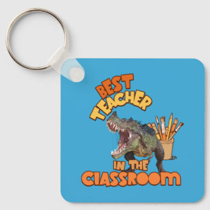 Lustiger Dinosaurier Kunstlehrer Kreativer Klassen Schlüsselanhänger