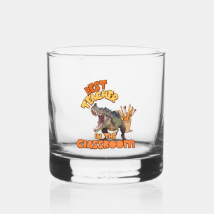 Lustiger Dinosaurier Kunstlehrer Kreativer Klassen Whiskyglas