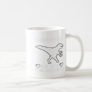 Lustiger Dinosaurier spielt Videospiele für Vale Kaffeetasse
