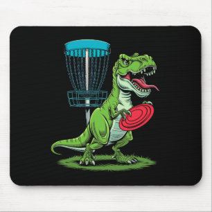 Lustiger Dinosaurier T-Rex Disc-Golf-Spieler Sket  Mousepad