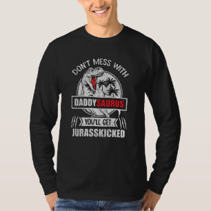 Lustiger Dinosaurier-Vater-Geschenk zum Vatertag D T-Shirt