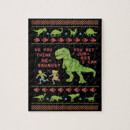 Lustiger Dinosaurier-Wortspiel-Spaß-Imitat-Strick