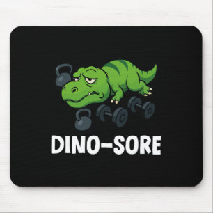 Lustiger Dinosore T-Rex-Gym-Workout  Mousepad