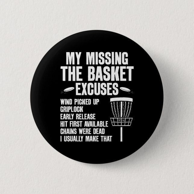 Lustiger Disc-Golf-Baum-Magnet _1  Button (Vorderseite)