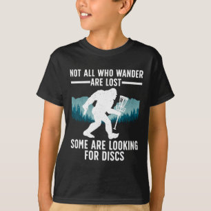 Lustiger Disc Golf Für Männer Frauen Bigfoot Baske T-Shirt