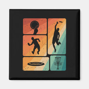 Lustiger Disc-Golf-Spieler Cool Flying Disk Sports Magnet