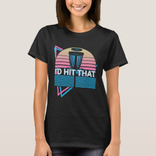 Lustiger Disc-Golf-Spieler Retro Ich Würde Den Tre T-Shirt