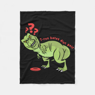 Lustiger Disc Golf T Rex Kinder  Fleecedecke