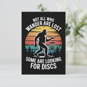 Lustiger Disc-Golf-Vintage-Bigfoot-Golfer-Vater-Fr Einladung
